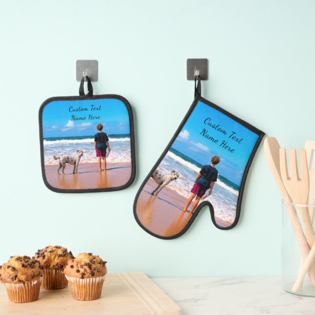 Set De Manoplas Personalizado tu foto con texto personalizado (Insitu (colgante))