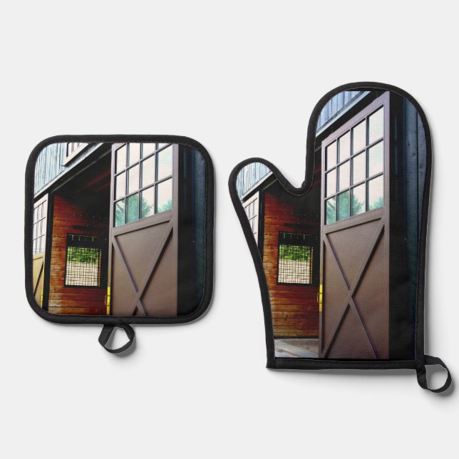 Set De Manoplas Perspectiva de la puerta de la barra (Anverso)