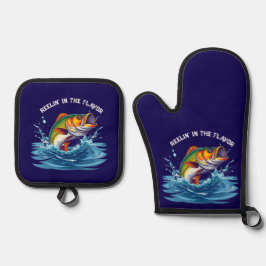 Set De Manoplas Pescado-Reelin' en el Sabor-