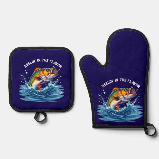 Set De Manoplas Pescado-Reelin' en el Sabor- (Anverso)