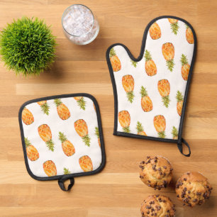 Set De Manoplas Piñas tropicales
