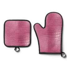 Pink Faux Alligator Animal Print