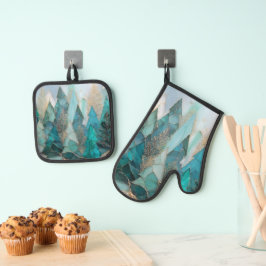 Set De Manoplas Pinos Helados – Bosque Invernal 