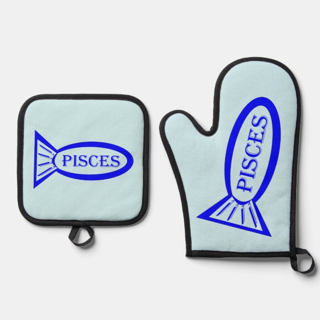 Set De Manoplas Piscis Star Sign Fish (Anverso)