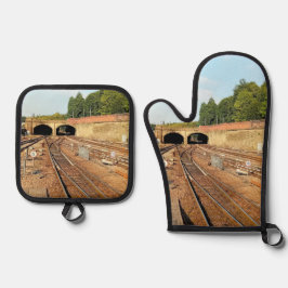 Set De Manoplas Pistas de tren