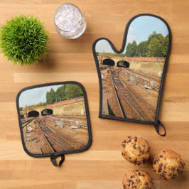Set De Manoplas Pistas de tren