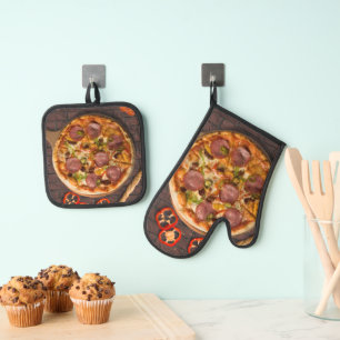 Set De Manoplas Pizza Suprema de Brick Oven