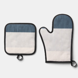 Set De Manoplas Playa blanca azul marina