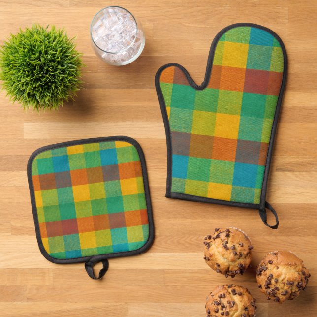 Set De Manoplas Plazas de sol - Oven Mitt & Pot Ho (De arriba hacia abajo)
