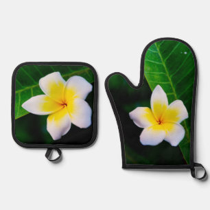 Set De Manoplas Plumerias
