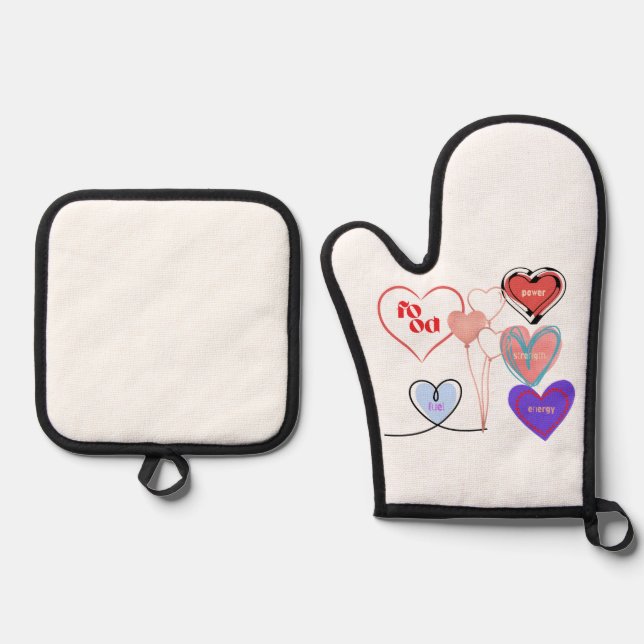 Set De Manoplas poder alimentario del amor (Anverso)