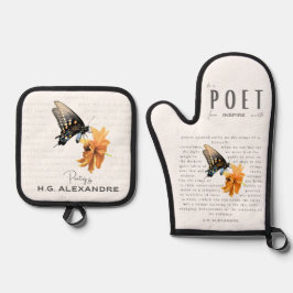 Set De Manoplas Poetry Painted Softly–Oven Mitts by H.G. Alexandre