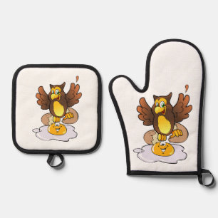 Set De Manoplas Pollo o huevo de Oven Mitt & Pot Holders