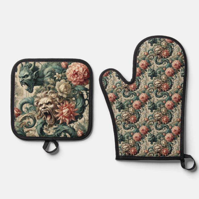 Set De Manoplas Postura de la perdición - Victoriano gótico (Anverso)