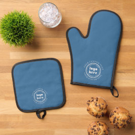 Set De Manoplas Promoción Elegante para Pequeñas Empresas Azul Ate