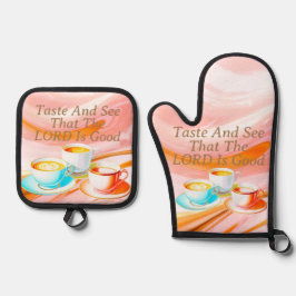 Set De Manoplas Prueba Y Ve Que El Señor Es Bueno, Rosa