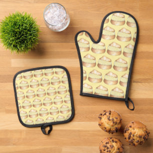 Set De Manoplas Puff de crema Puff Toalla de bollería de pastelerí