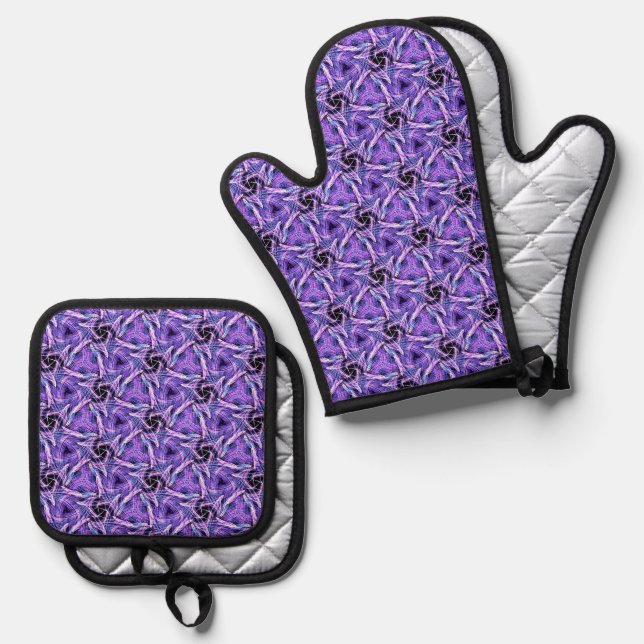 Set De Manoplas Pulso Violeta (Anverso/Reverso)