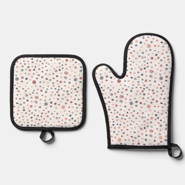 Set De Manoplas Puntos de Acuarela Marcus Confetti (Anverso)