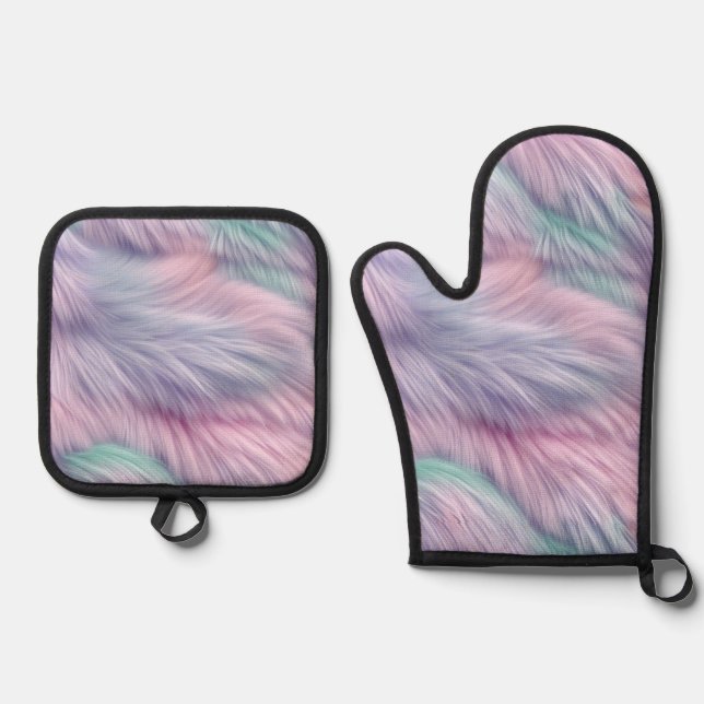 Set De Manoplas Puro arcoiris pastel (Anverso)