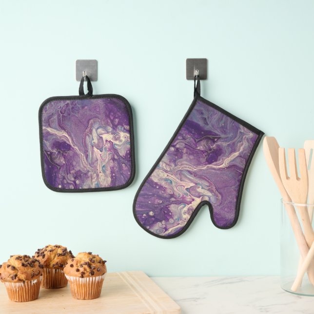 Set De Manoplas Purple Milkyway (Insitu (colgante))