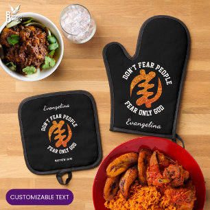 Set De Manoplas Purpurina cristiano GYE NYAME Adinkra africano