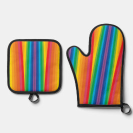 Set De Manoplas Rainbows retro