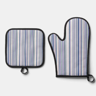 Set De Manoplas Rayas Chic Modernas y Elegantes