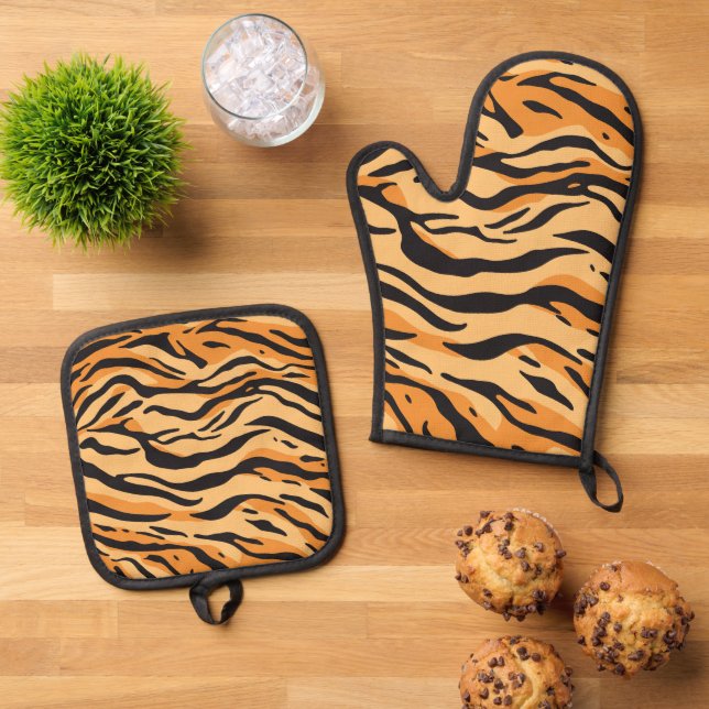 Set De Manoplas Rayas de Tigre (De arriba hacia abajo)