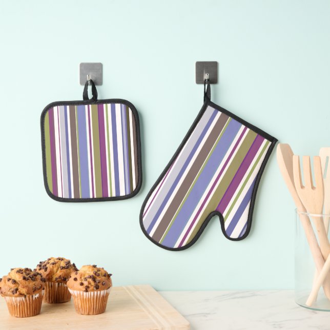 Set De Manoplas Rayas modernas de nueva temporada (Insitu (colgante))