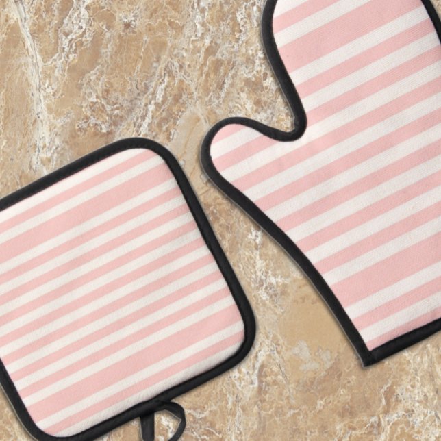 Set De Manoplas Rayas rosadas (Subido por el creador)