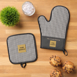 Set De Manoplas Rayo gris y franja blanca personalizado