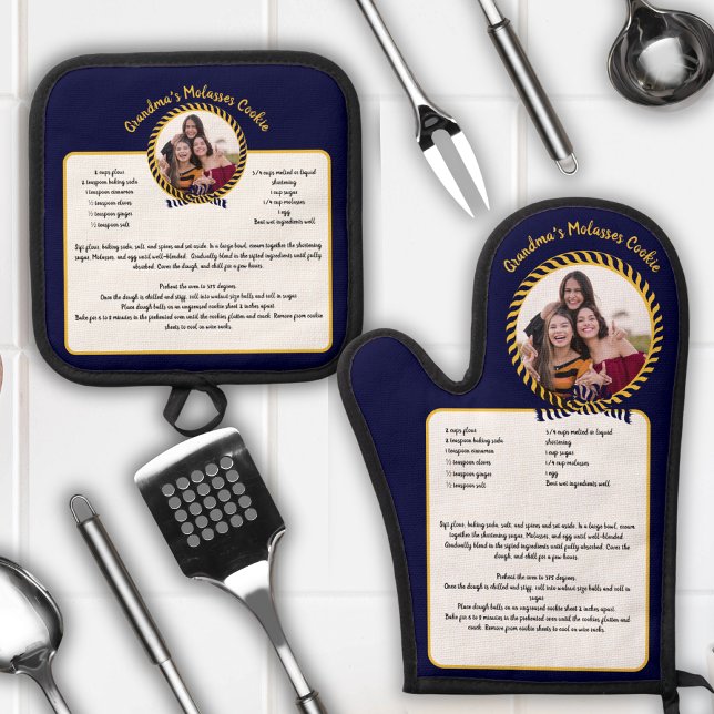 Set De Manoplas Receta Náutica Plantilla Keepsake Añadir la Marina (Subido por el creador)