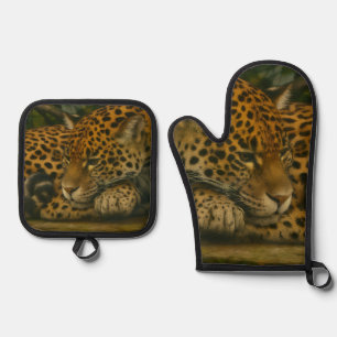 Set De Manoplas Reflectivo Jaguar - Impresión de arte de vida salv