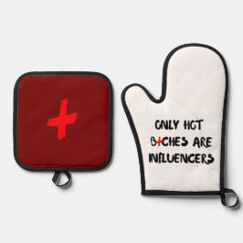 Set De Manoplas Regalo de cita divertida de influencer para decora