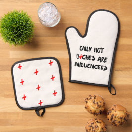 Set De Manoplas Regalo de cita divertida de influencer para decora