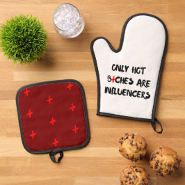 Set De Manoplas Regalo de cita divertida de influencer para decora