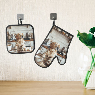 Set De Manoplas Regalo de foto Perro Gato Familia