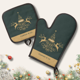 Set De Manoplas Regalo de Navidad con nombre personalizado para eq