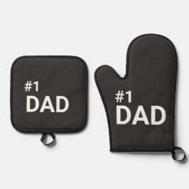 Set De Manoplas Regalo moderno Minimalista simple de número uno pa