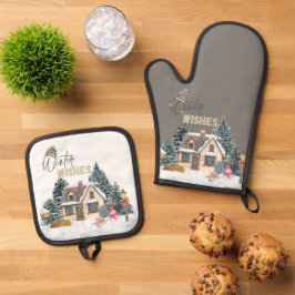 Set De Manoplas Regalos de Navidad Deseos de Invierno para Decorac