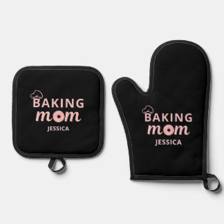 Set De Manoplas Regalos personalizados de Baking Mom para el Día d