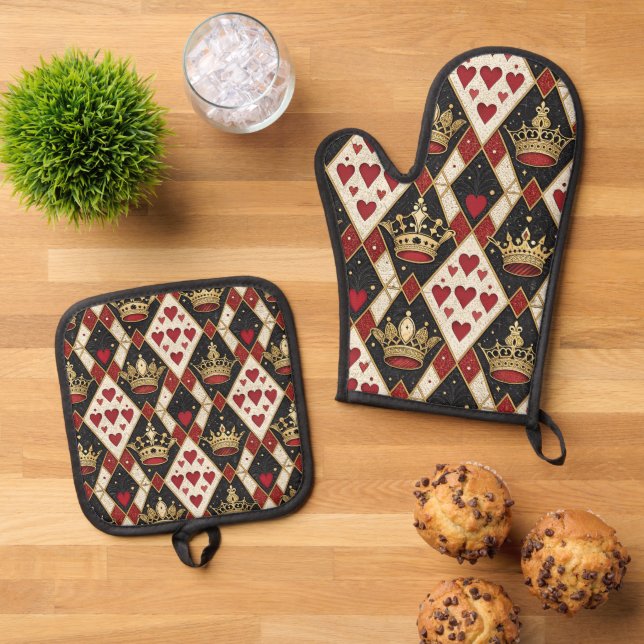 Set De Manoplas Reina de Corazones (De arriba hacia abajo)