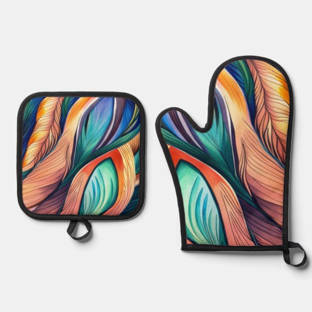 Set De Manoplas Resumen Peacock (Anverso)