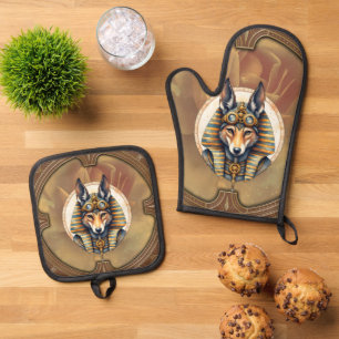 Set De Manoplas Retrato de Steampunk Anubis Fox