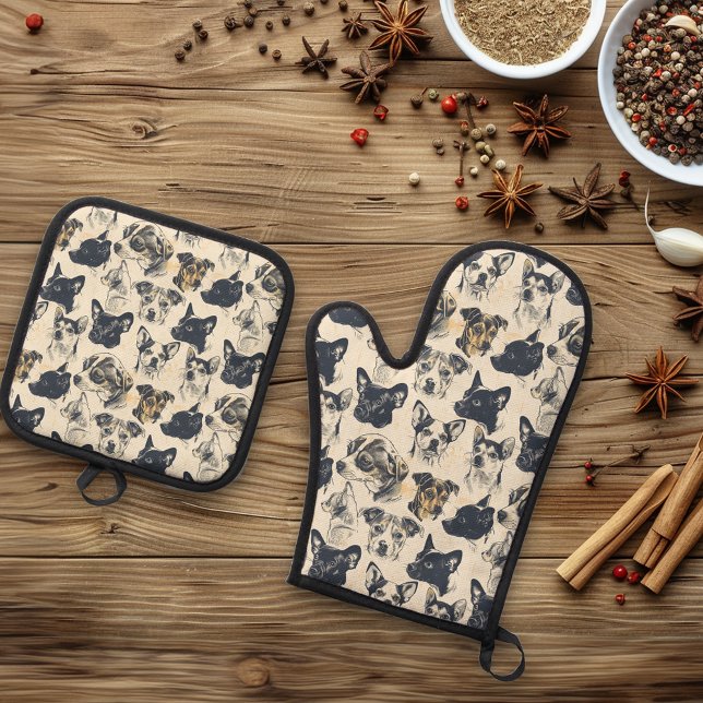 Set De Manoplas Retratos de la cosecha de perros (Subido por el creador)