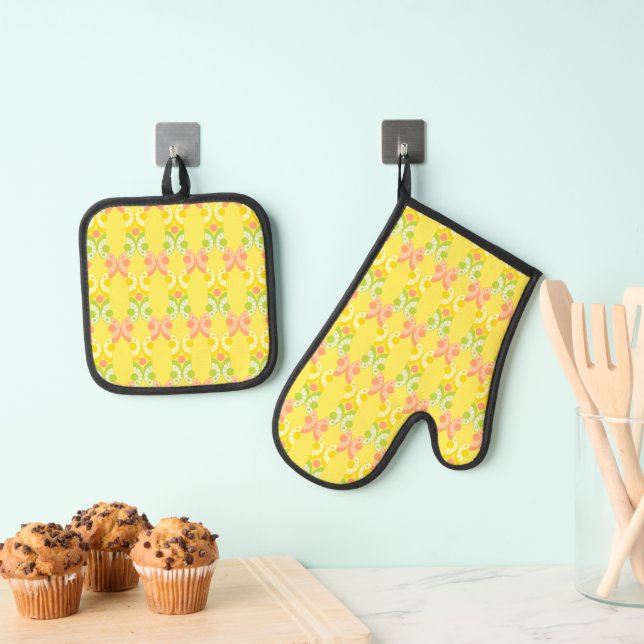 Set De Manoplas Retro Citrus (Insitu (colgante))
