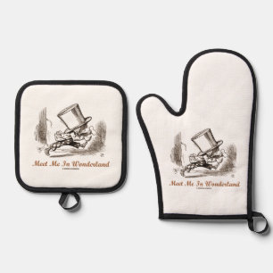 Set De Manoplas Reúnete conmigo en Wonderland Mad Hatter Running