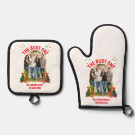 Set De Manoplas REUNIÓN FAMILIAR DE navidades 'LA OCUPADA'