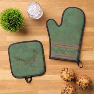 Set De Manoplas Roadrunner del Suroeste Sagebrush Green